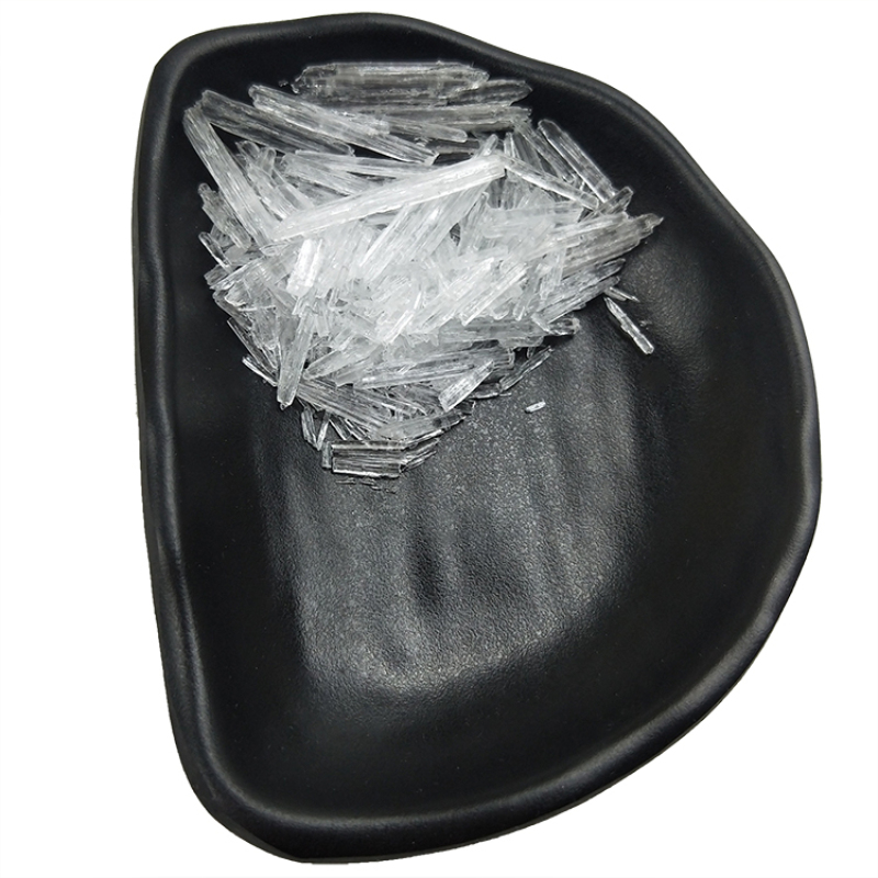 Cooling Taste Natural Food Grade CAS 1490-04-6 99% Pure Menthyl Lactate/DL Menthol Crystals